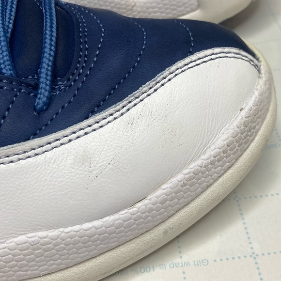 Nike Air Jordan 12 Retro Indigo Stone Blue Legend Men Shoes 130690–404 Size 9 - Picture 6 of 13